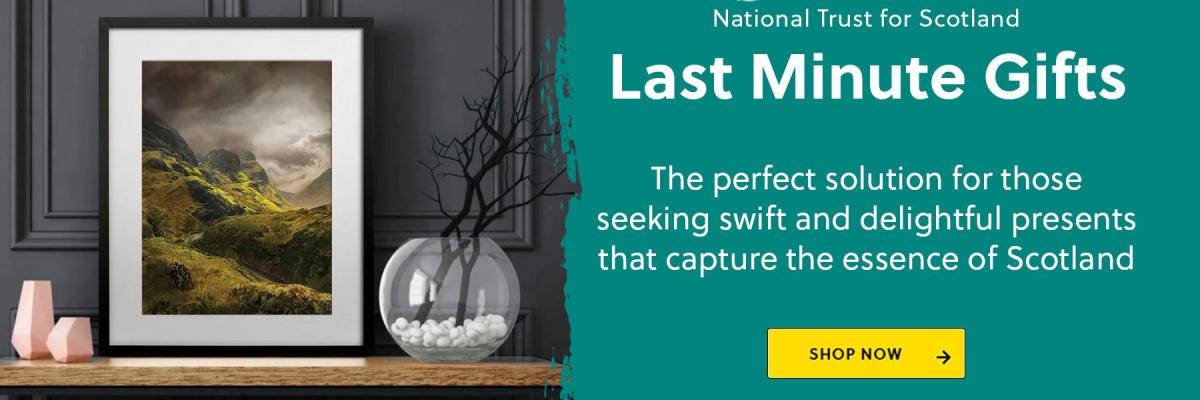 Last Minutes Gifts Banner - National Trust for Scotland