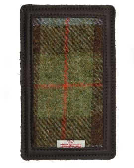 Harris Tweed and Deerskin Leather Wallet in Hunting McLeod