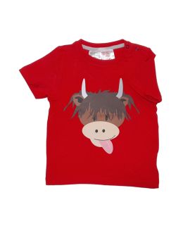 Highland Cow Red T Shirt - Balde & Rose