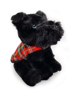 Black Scottie Dog Soft Toy - 100% Recycled - Keel Toys