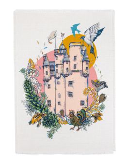 Pink Castle Print by Helen Ruth