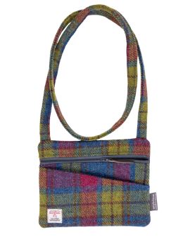 Amy Britton Multi Coloured Harris Tweed Cross Body Bag