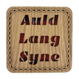 Auld Lang Syne Square Coaster