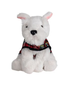 White Westie Dog Soft Toy - 100% Recycled - Keel Toys