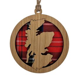 Scotland Map Round Hanger Decoration