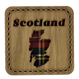 Scotland Map Square Coaster