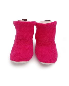 Turtle Doves Cashmere Baby Booties - Petal Pink