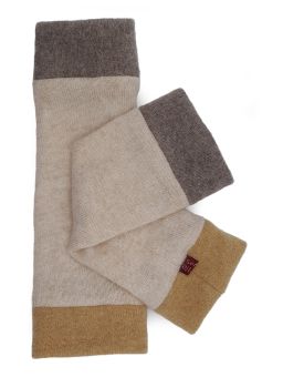 Turtle Doves Cashmere Wrist Warmers - Neutral