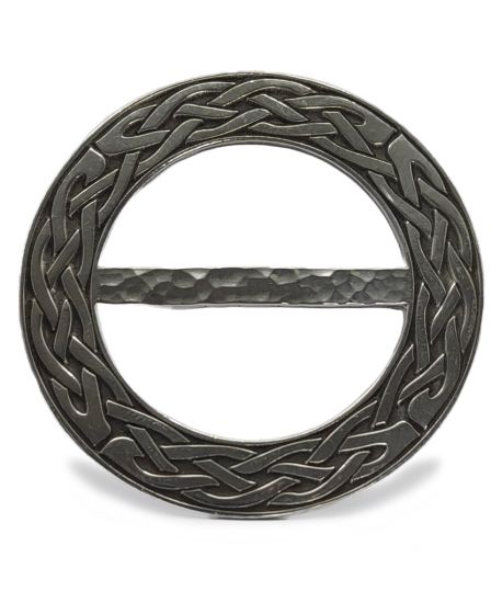 Celtic Knot Styled Pewter Scarf Ring by Lady Crow